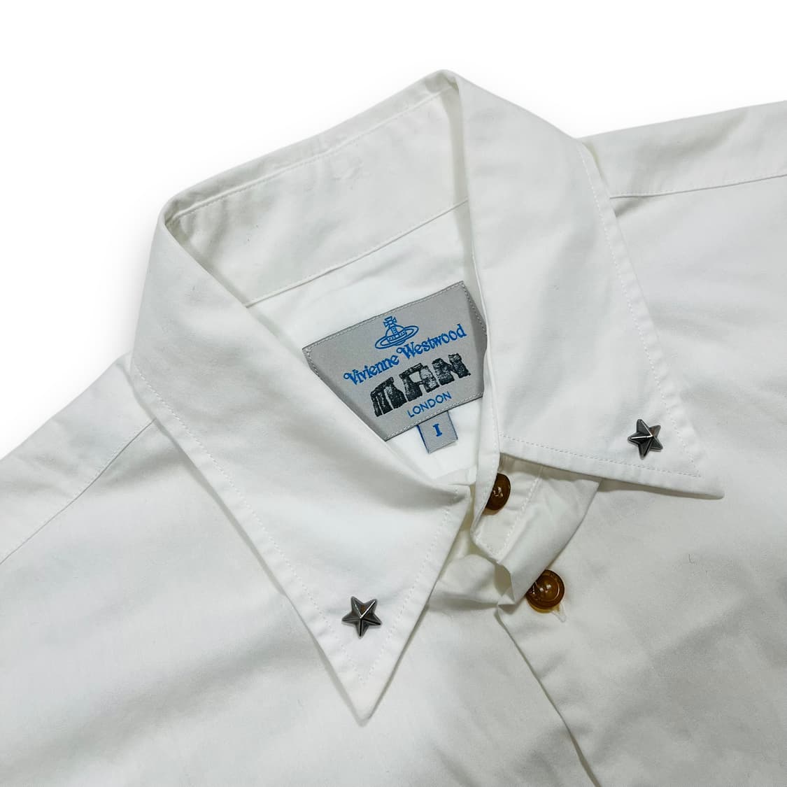 비비안 웨스트우드 핑클 스타 스터드 클래식 화이트 셔츠 상품이미지6