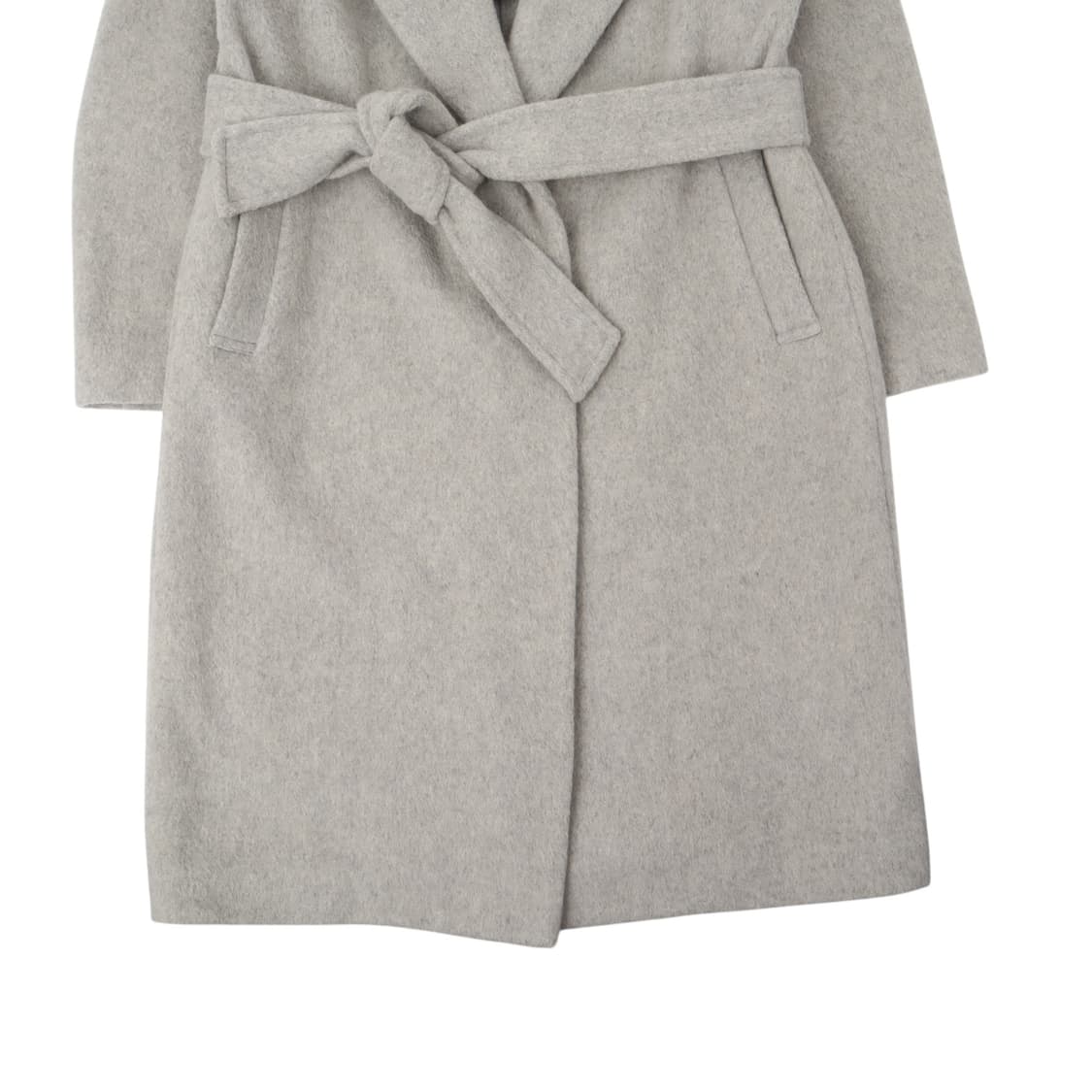 프레드페리 그레이 울 로브 코트 상품이미지4