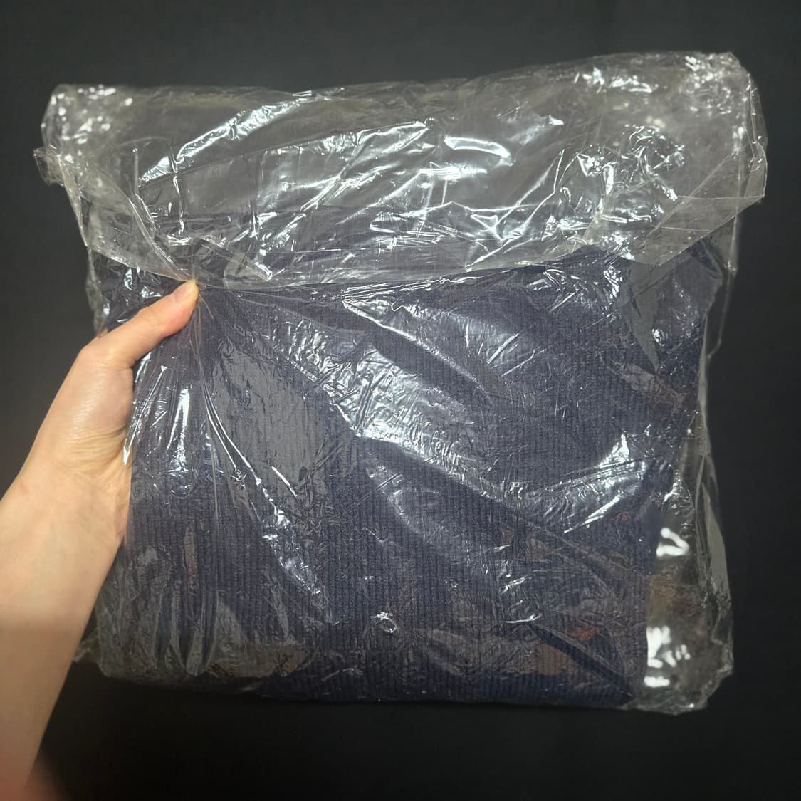 수아레 워셔블 후드 니트 네이비 미개봉(M사이즈) 상품이미지2