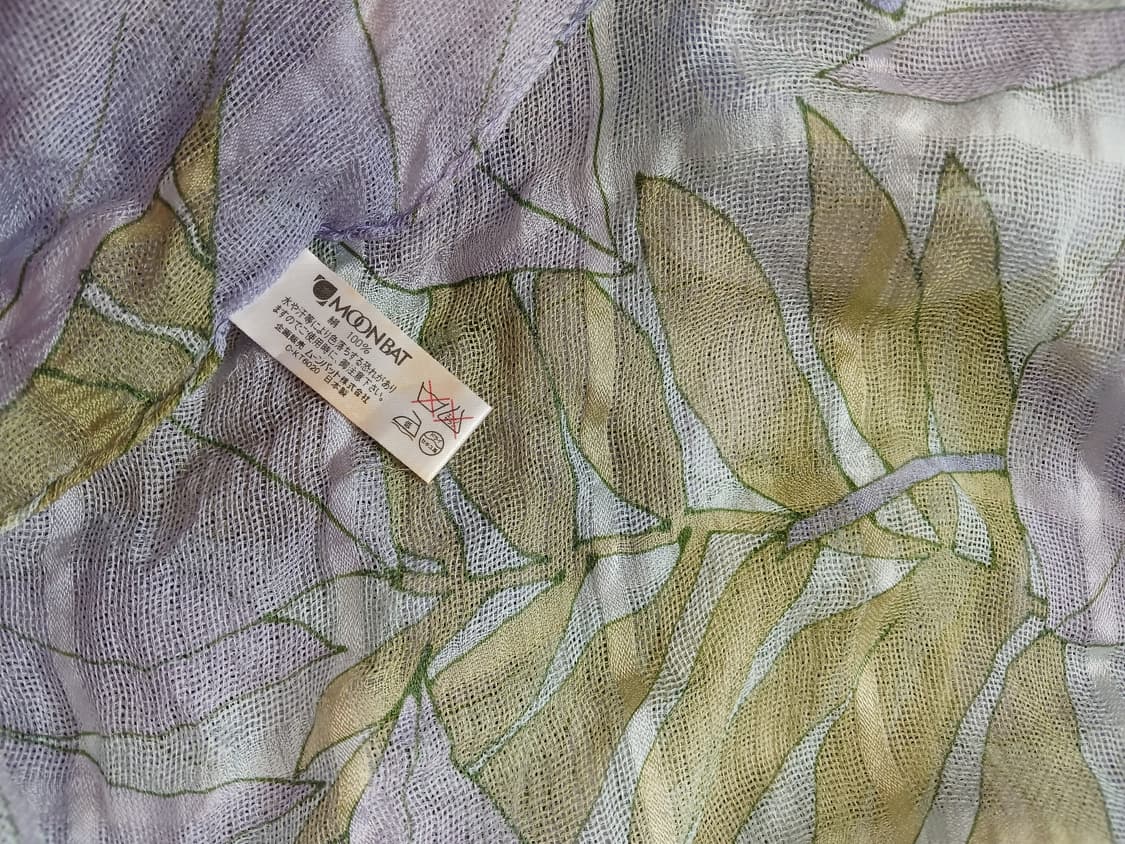 엘르 나뭇잎 패턴 실크스카프 상품이미지2