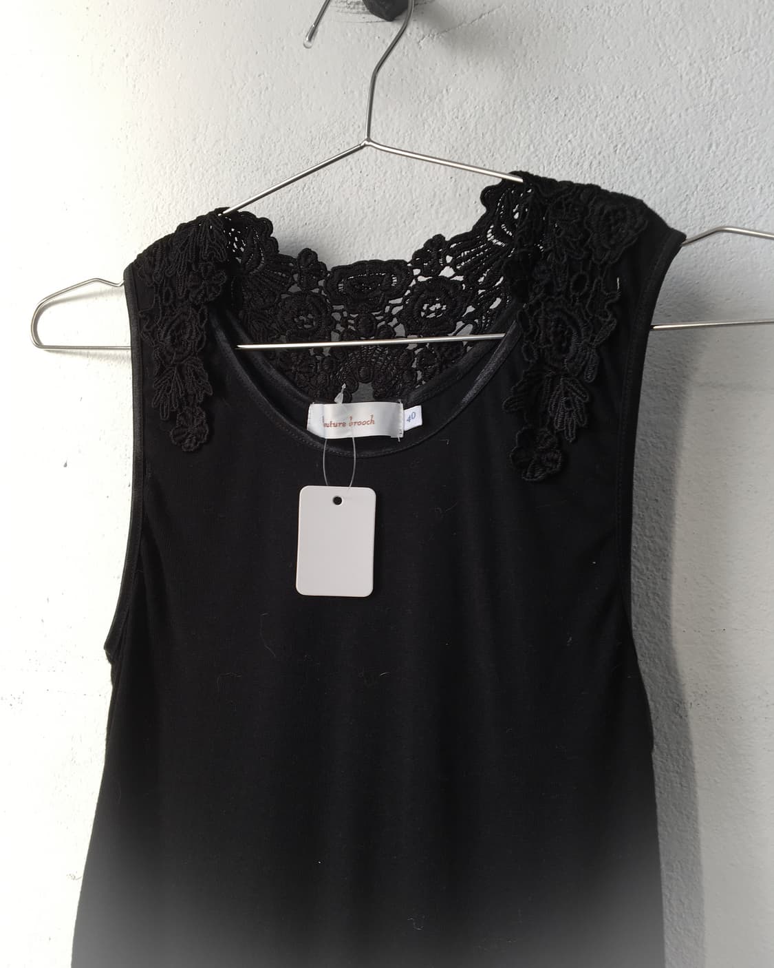 Crochet lace trimming sleeveless 상품이미지5