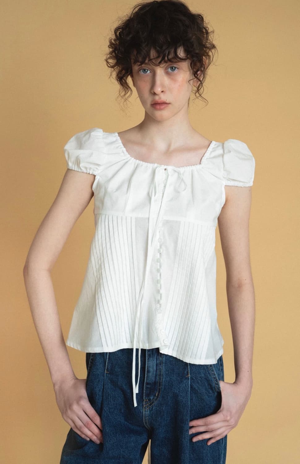 위드아웃썸머- montana blouse ivory 상품이미지1