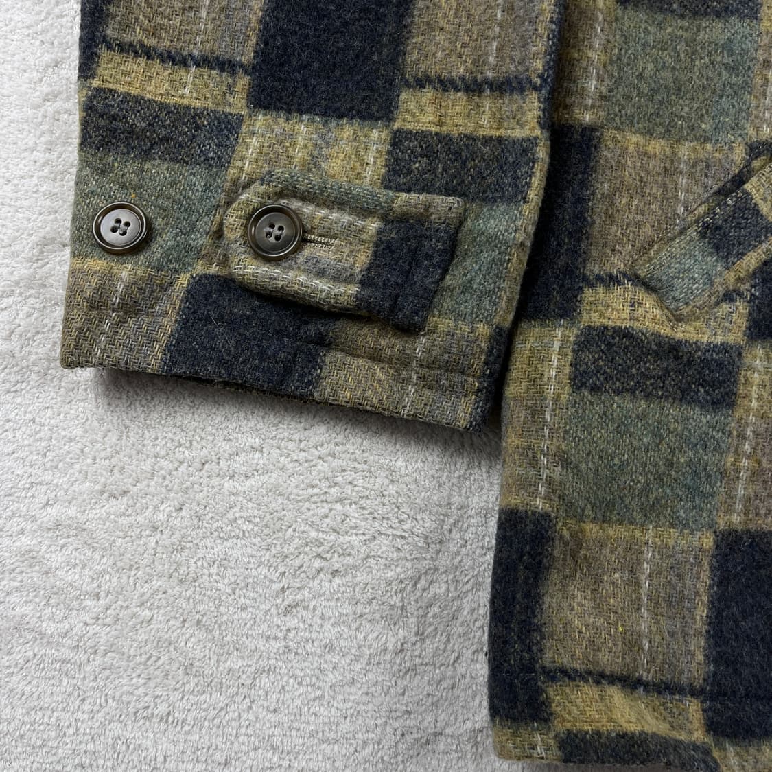 drug store's 일본 빈티지 체크무늬 후드 더플 코트(실측확인) 상품이미지5