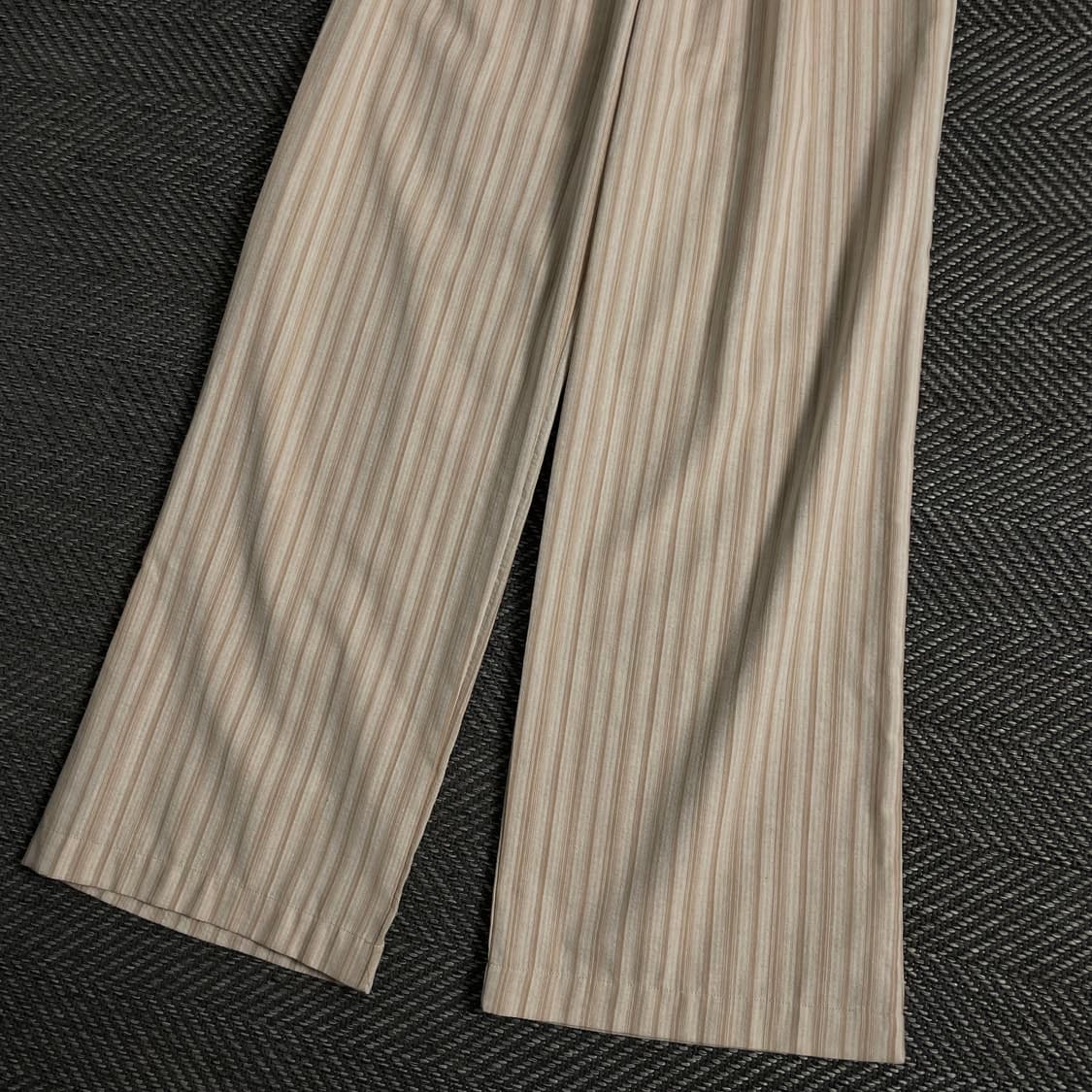 빈티지 우븐 스트라이프 와이드 트랙팬츠o 3472 상품이미지2