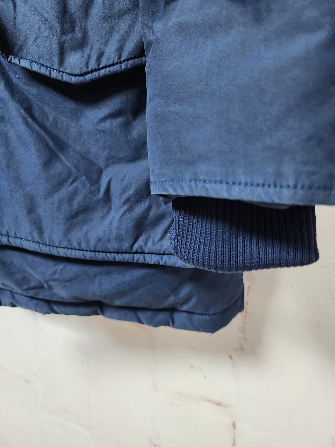 라코스테 네이비 후드 퍼 패딩 점퍼 상품이미지8