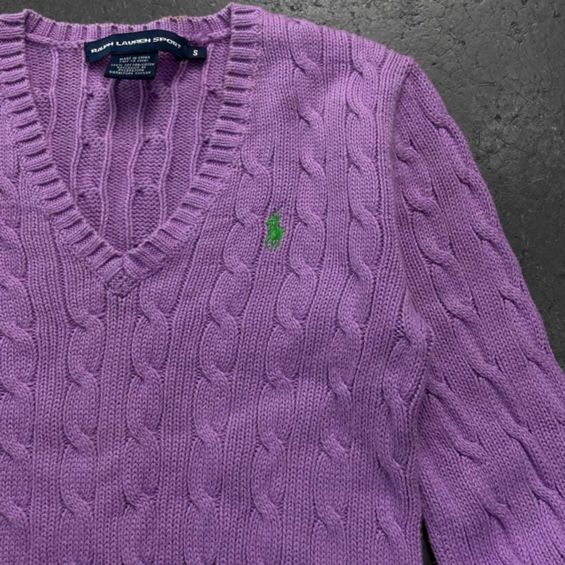 90 폴로 꽈배기 니트  상품이미지2