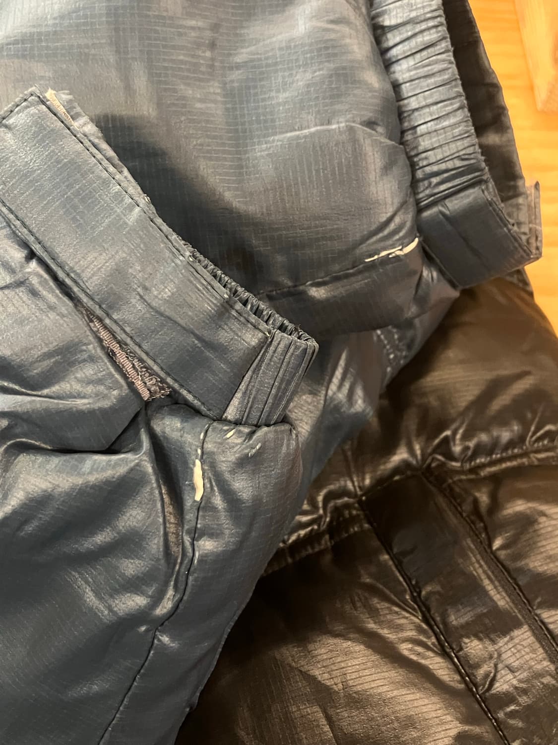 아식스 패딩 블랙 그린 95 #csz2127 상품이미지5