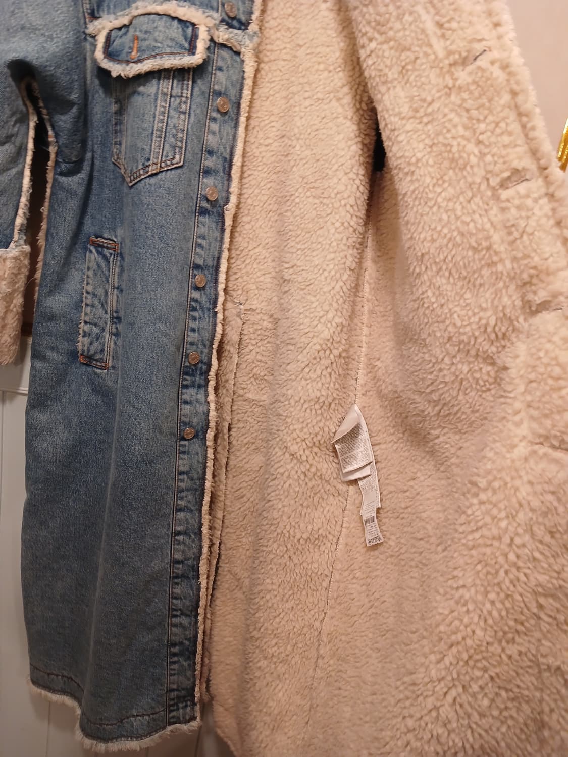 디젤 정품 여성 롱 데님 코트 80 (XXS) 사이즈 상품이미지4