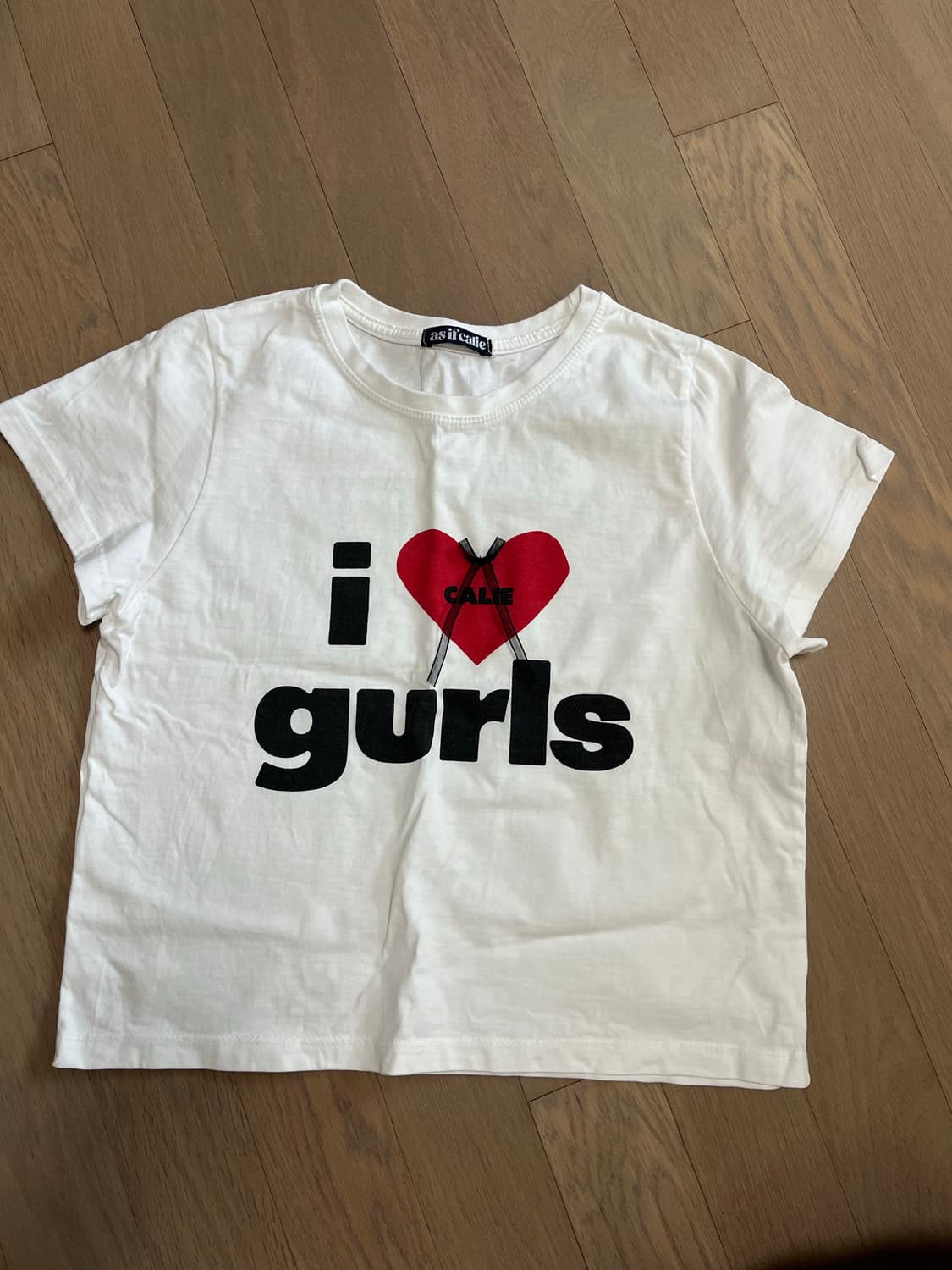 애즈이프캘리 asif calie반팔 화이트 상품이미지4