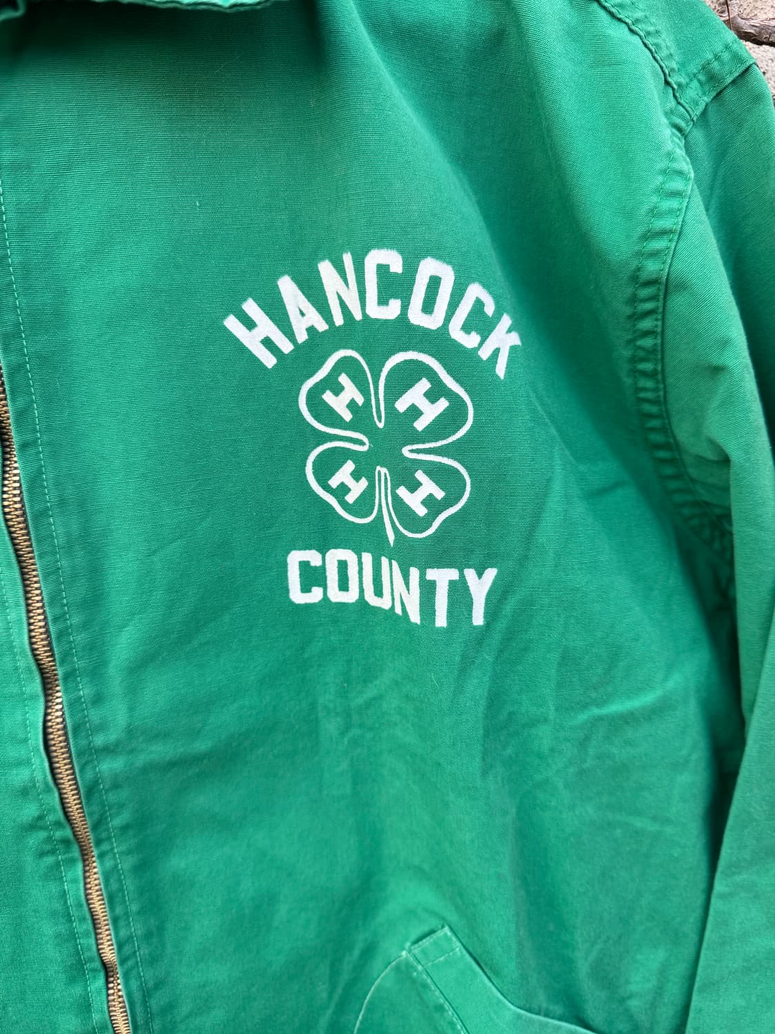 50~60s 4-h 빈티지 ffa 코튼 프린팅 자켓 상품이미지5