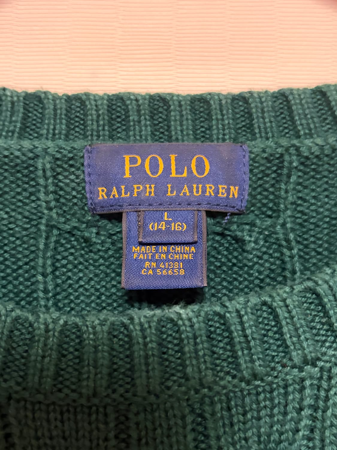 폴로 꽈베기 니트 초록 상품이미지3