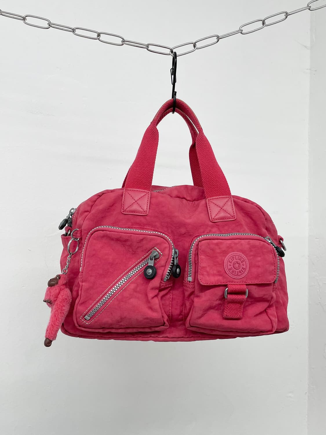 y2k 핑크 키플링 포켓백  상품이미지1