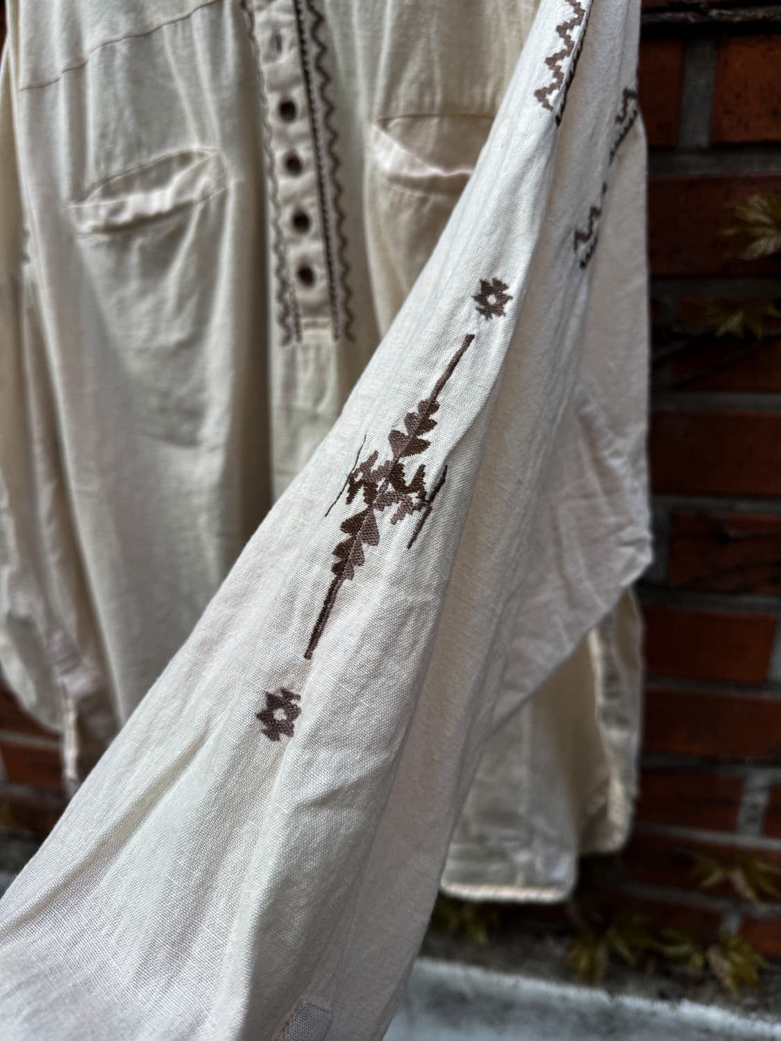 Ethnic Embroidery Pullover Shirt 상품이미지7