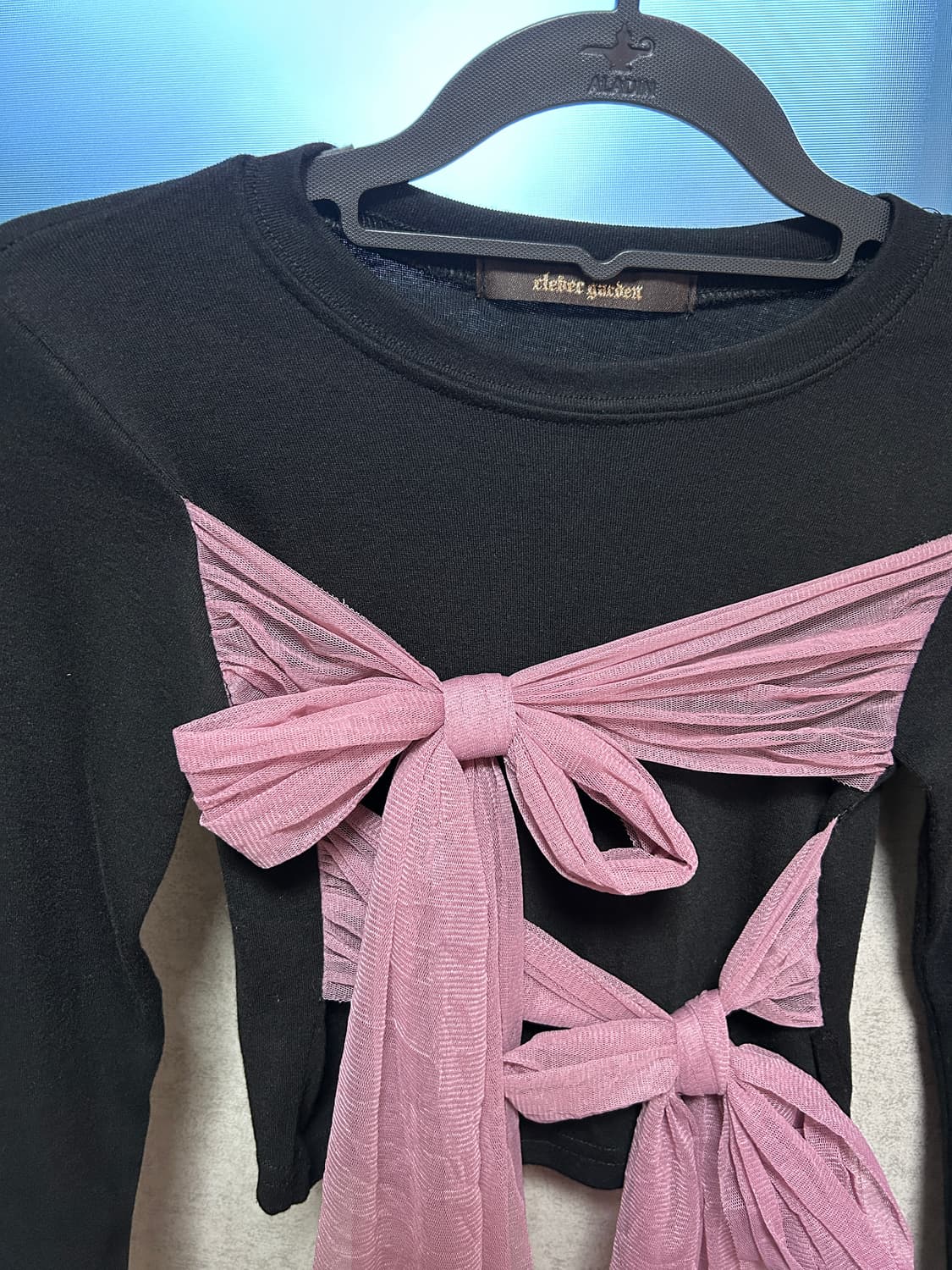 리본 샤 타이 긴팔티셔츠 상품이미지5