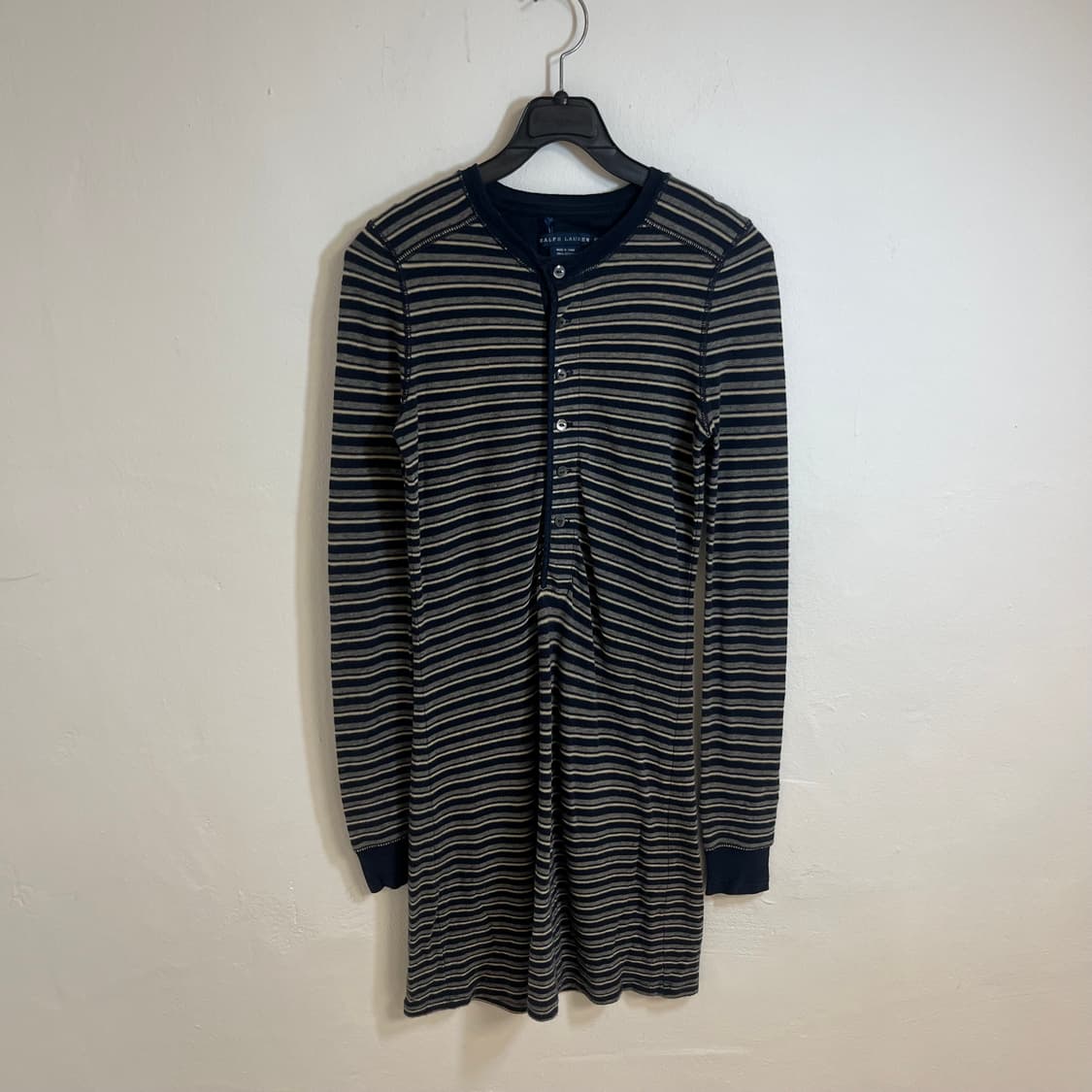 Polo stripe henley neck dress 상품이미지4