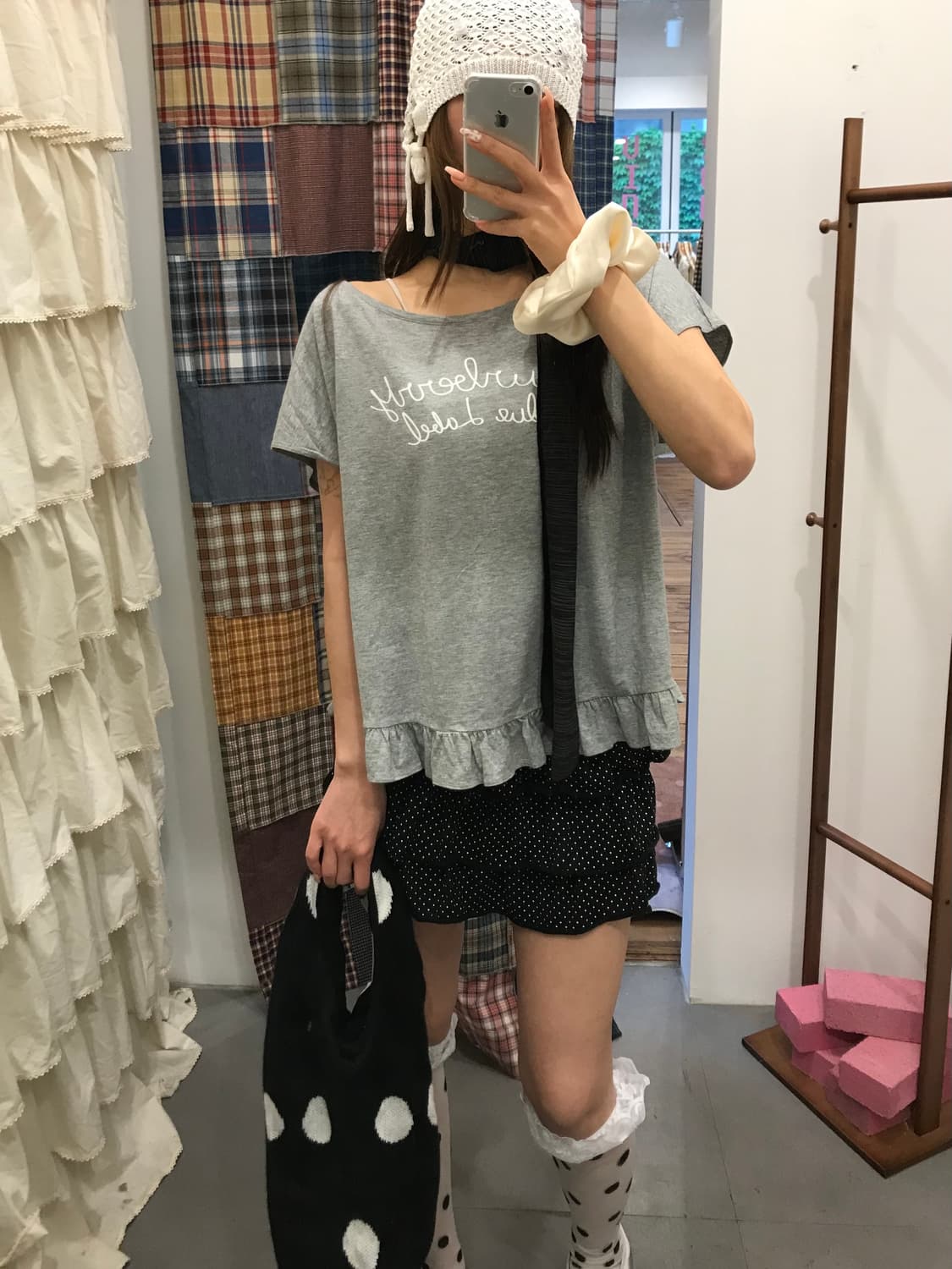 버버리 블루라벨 프릴 반팔 티셔츠 상품이미지2