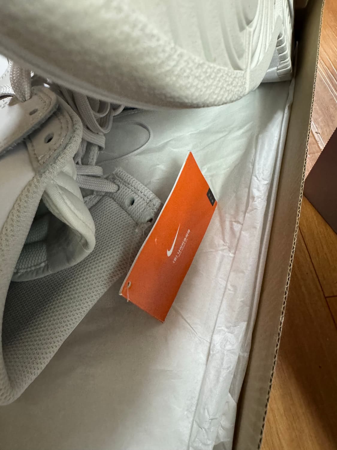 나이키 덩크 하이 레트로 화이트/그레이 280 상품이미지3