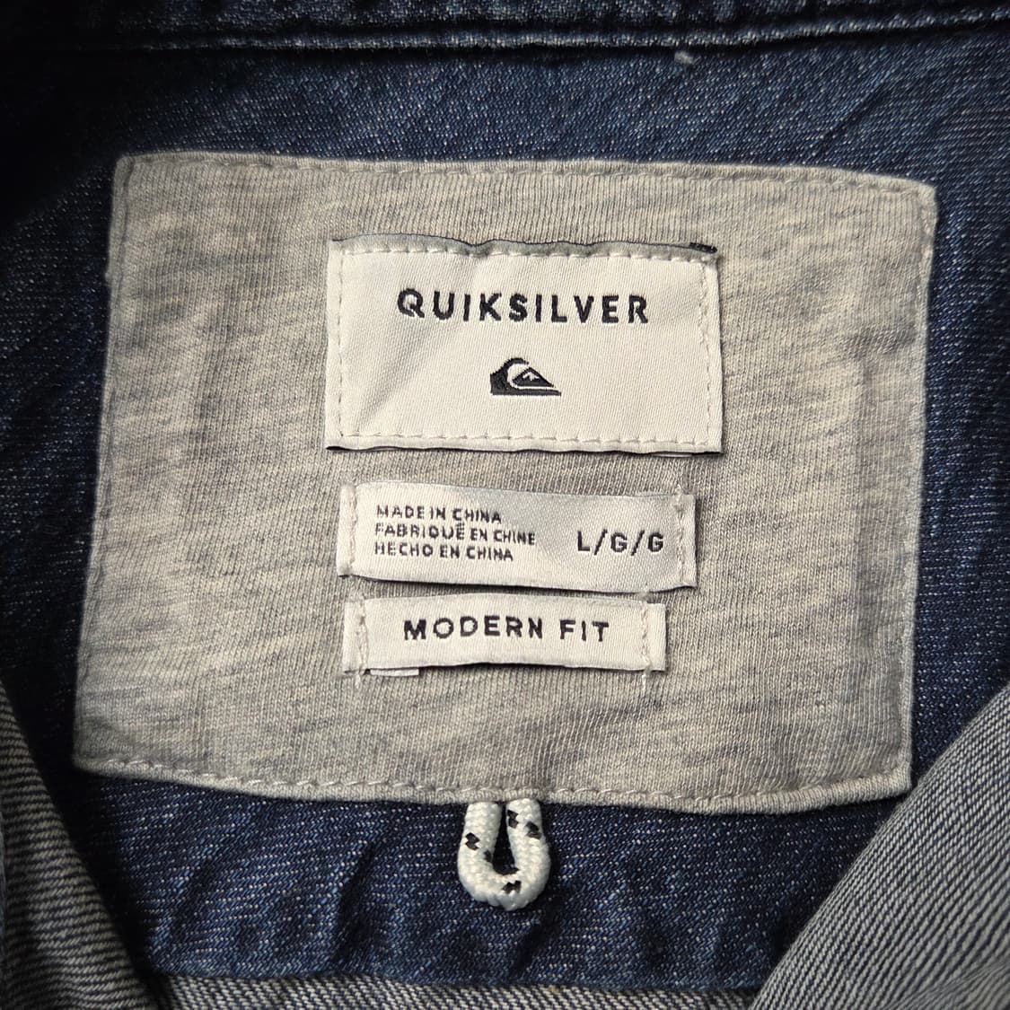 QUIKSILVER 빈티지 인디고 코튼 데님 셔츠 A00648 상품이미지9