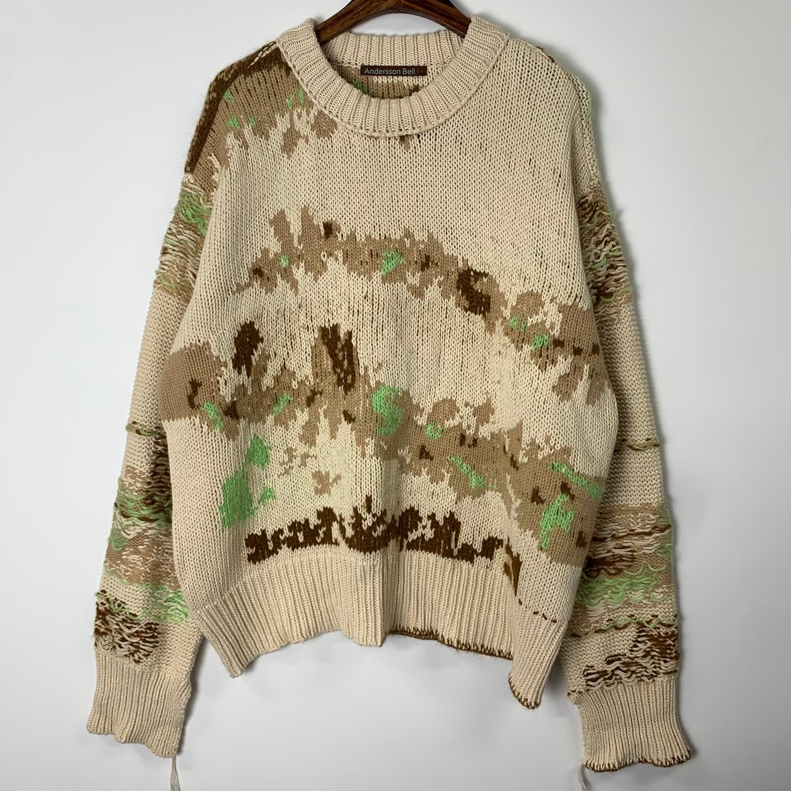 앤더슨벨 유니섹스 델라 인타샤 크루넥 스웨터 니트 상품이미지2