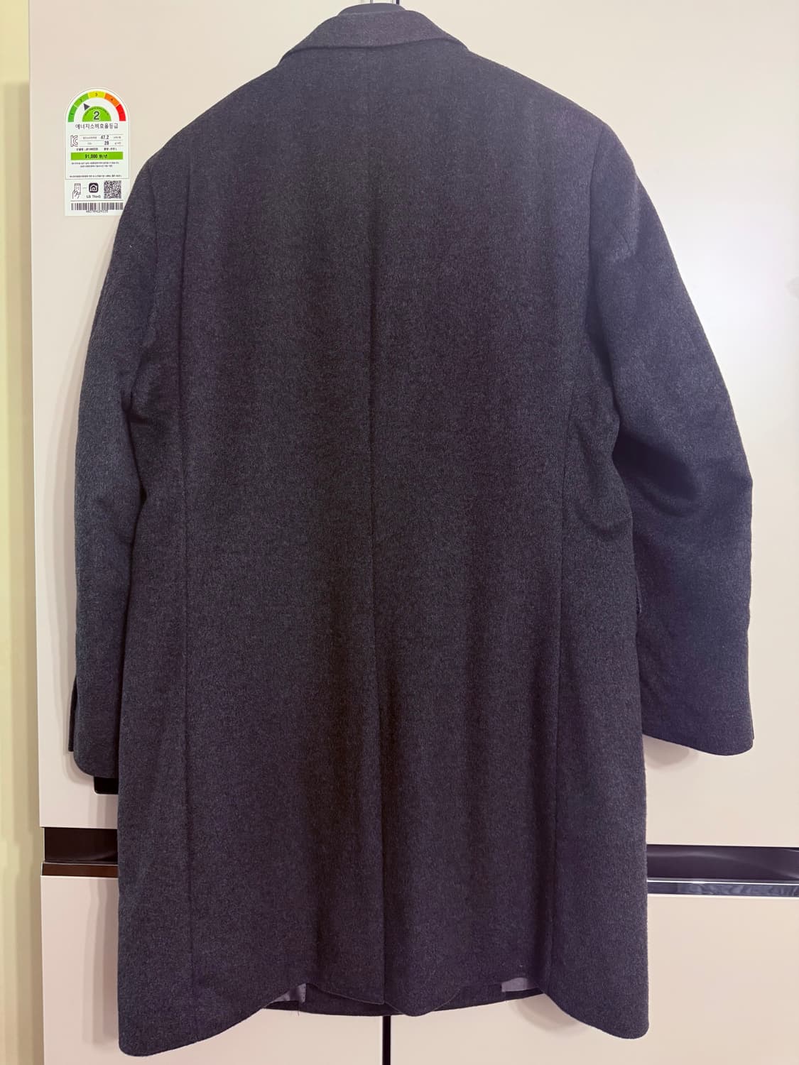 빌트모아 캐시미어 100% 싱글 코트 진그레이 100-105 상품이미지2