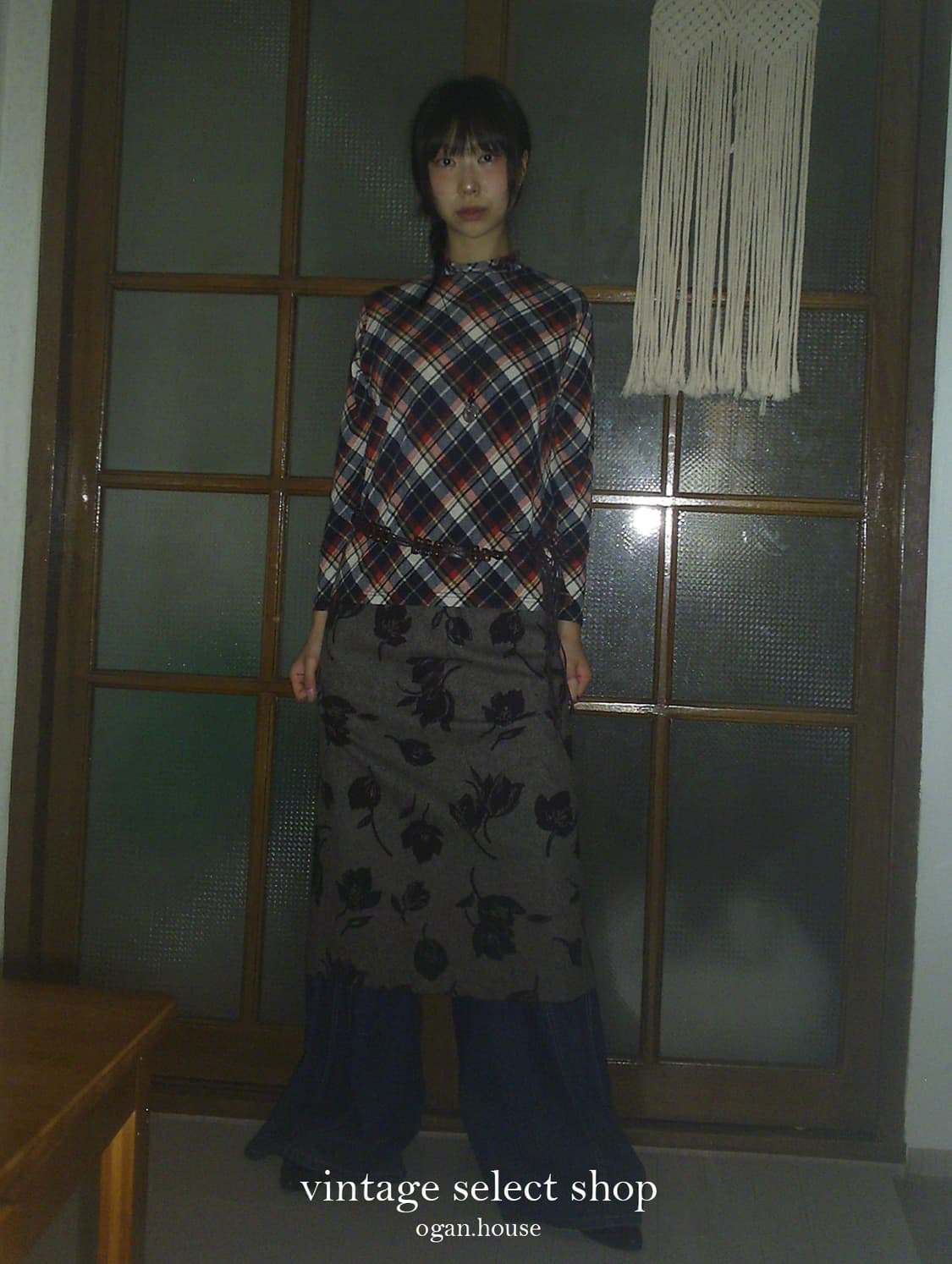 vintage check top 상품이미지7