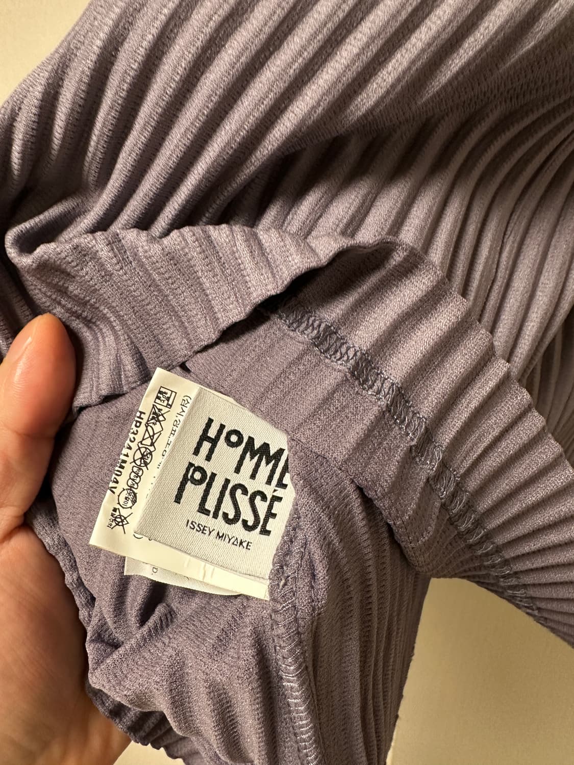 [4]옴므플리세 후드 아노락 먼슬리 퍼플 그레이 상품이미지3