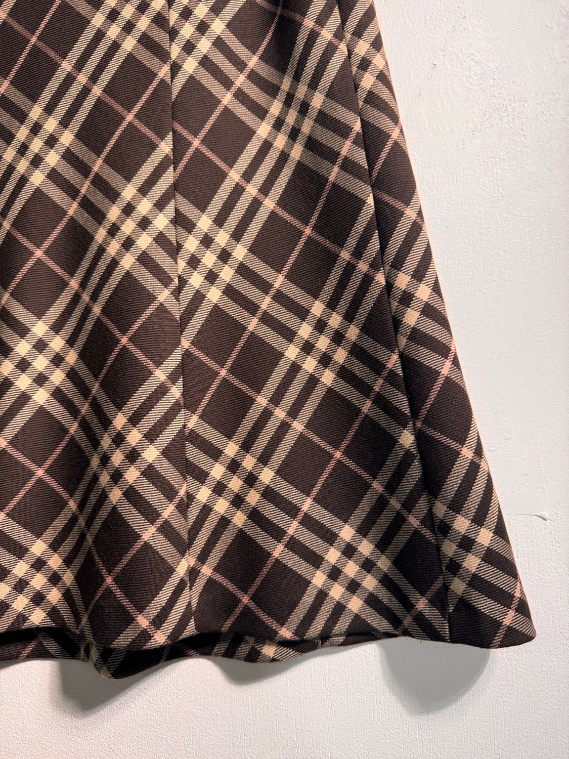 Burberry 버버리 울 100% 체크 스커트 상품이미지6