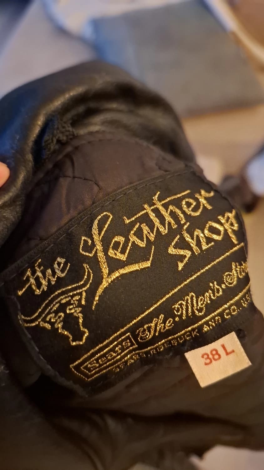 70s sears the leather shop 레더자켓 상품이미지4