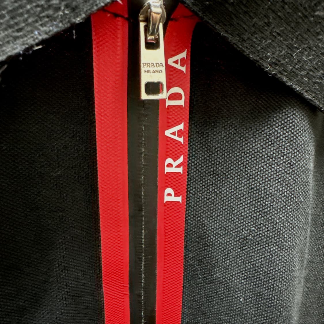 [XL] 프라다 하프집업 카라 반팔티셔츠 피케셔츠 상품이미지5