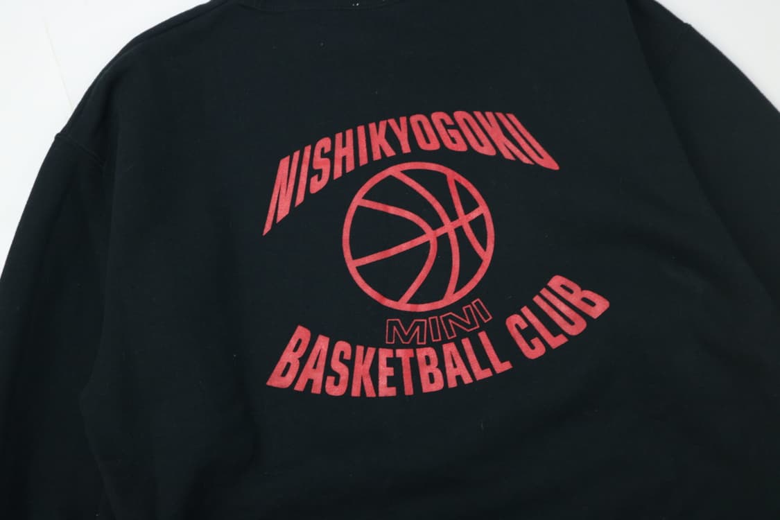 United Athle 유나이티드 애슬 빈티지 농구 클럽 블랙 맨투맨 상품이미지3