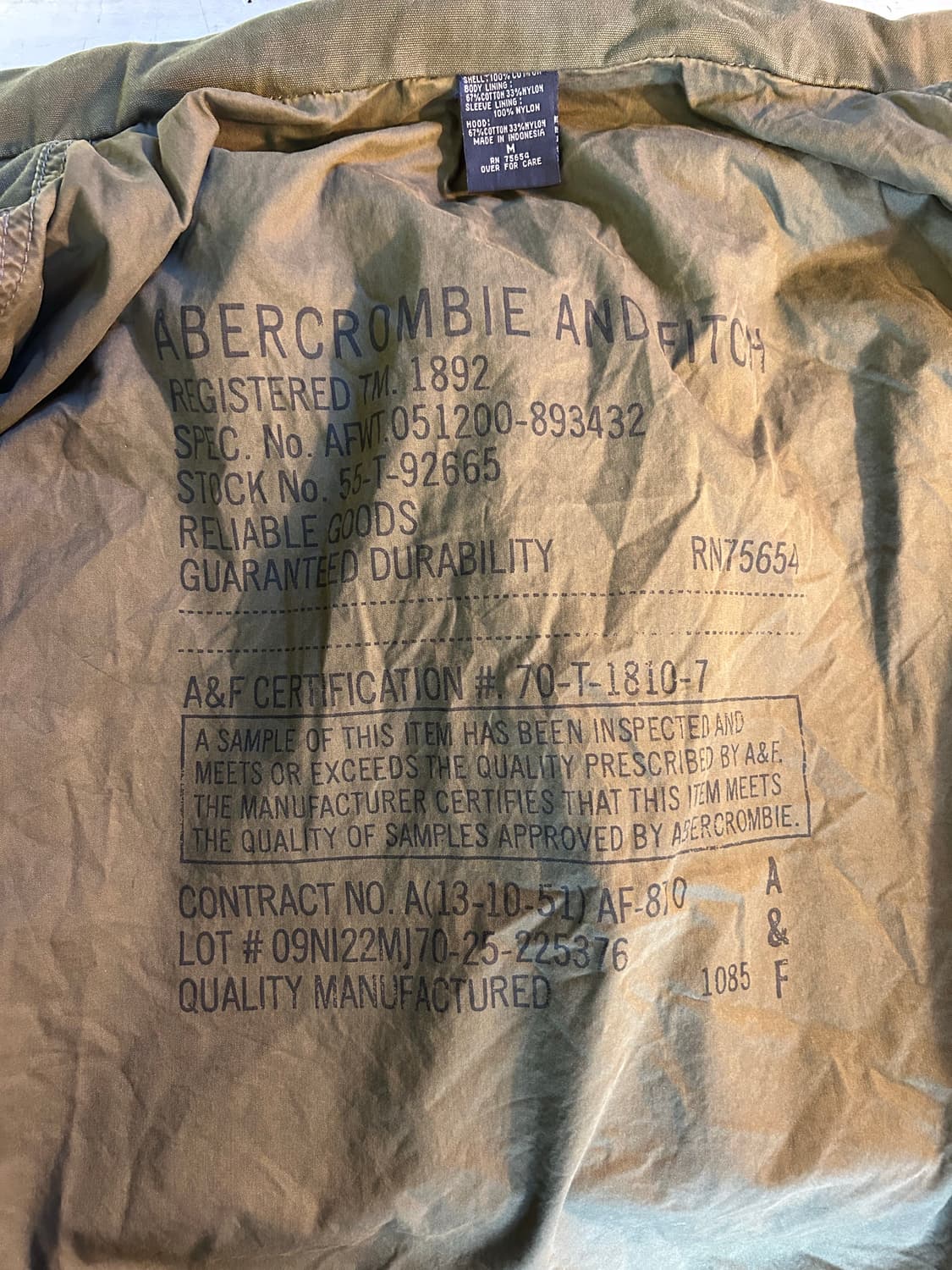 Abercrombie&fitch military 상품이미지6