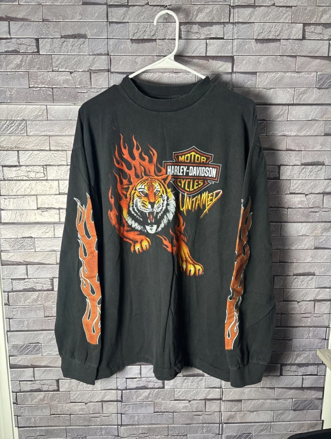 Rare 빈티지 할리데이비슨 롱슬리브  XL  상품이미지1