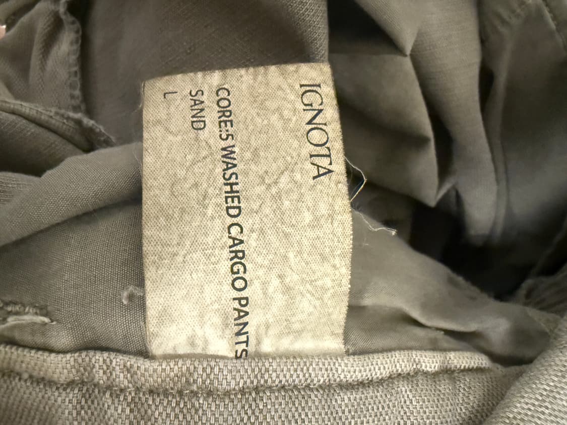 core:5 washed cargo pants sand L 상품이미지2