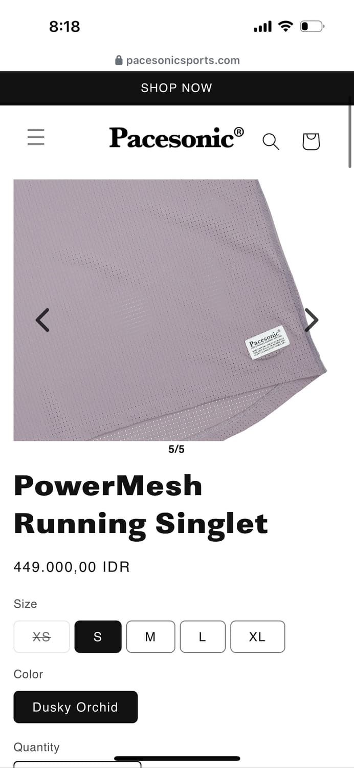 pacesonic PowerMesh Running Singlet 상품이미지4