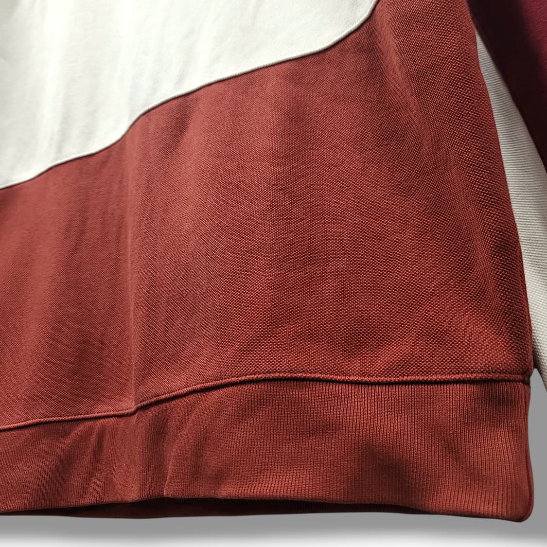 [L] 라코스테 컬러블록 크루넥 기모 스웻셔츠 맨투맨 상품이미지6