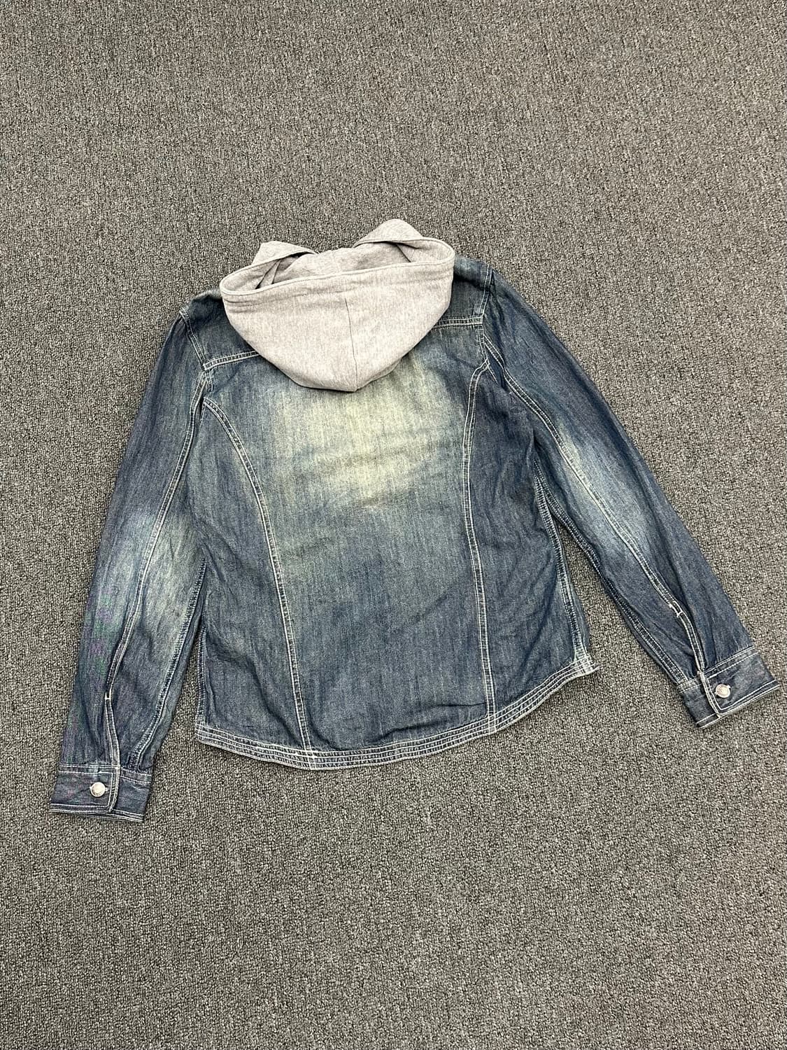 M)Japanese vintage 여성 후드 데님자켓 상품이미지5