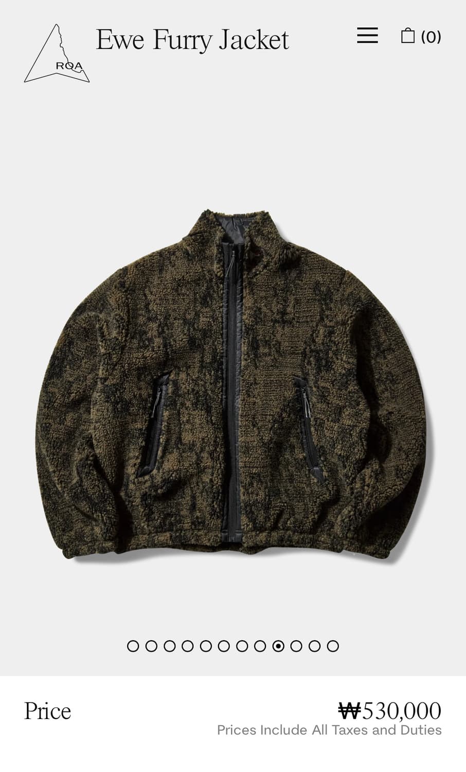 [M,L,XL]로아 하이킹 25fw Ewe Furry 후리스 자켓 상품이미지10
