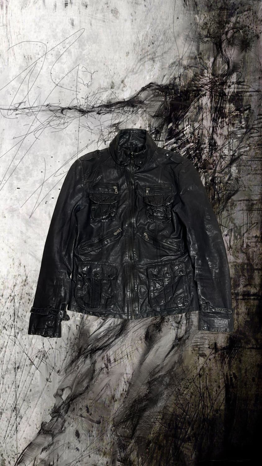 Pocket gimmick lambskin jacket 상품이미지1