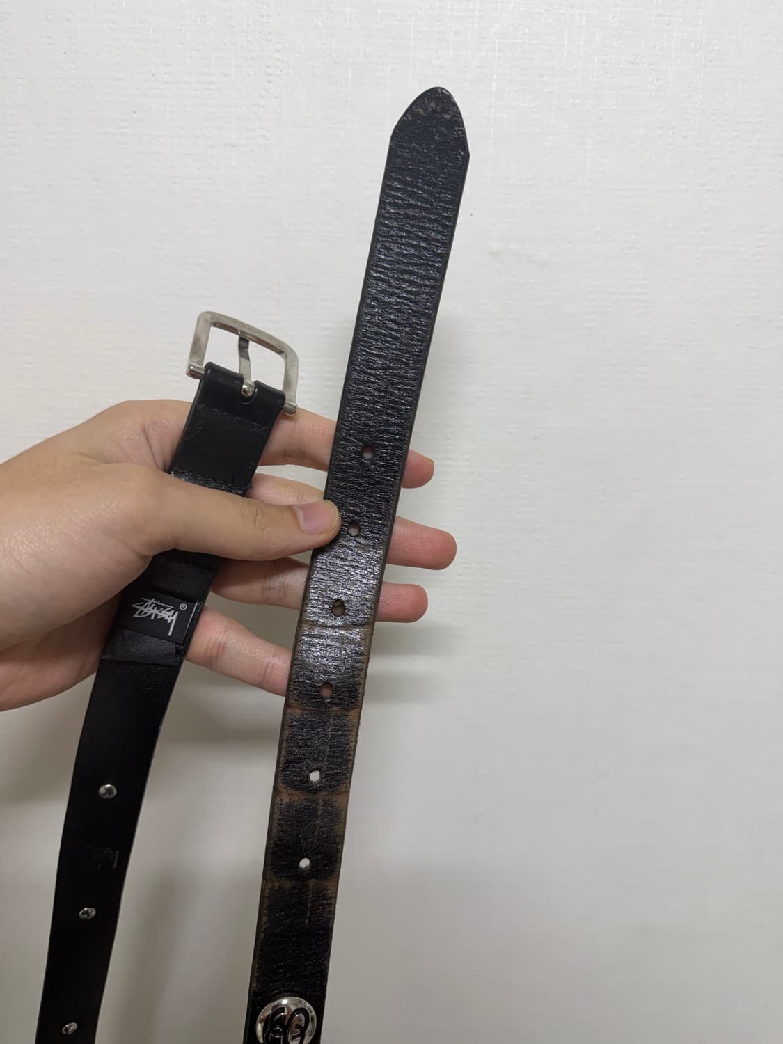 스투시 SS 링크 스터드 벨트 블랙 상품이미지2