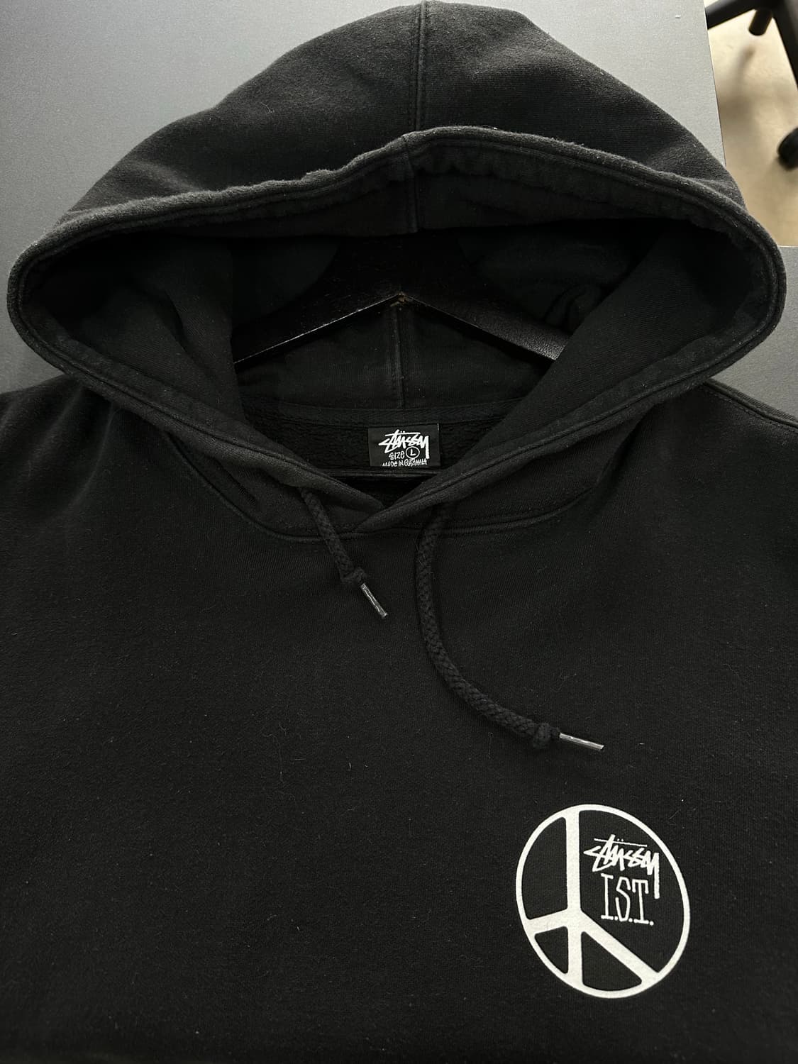 스투시 피스닷 백로고 후드티 상품이미지6