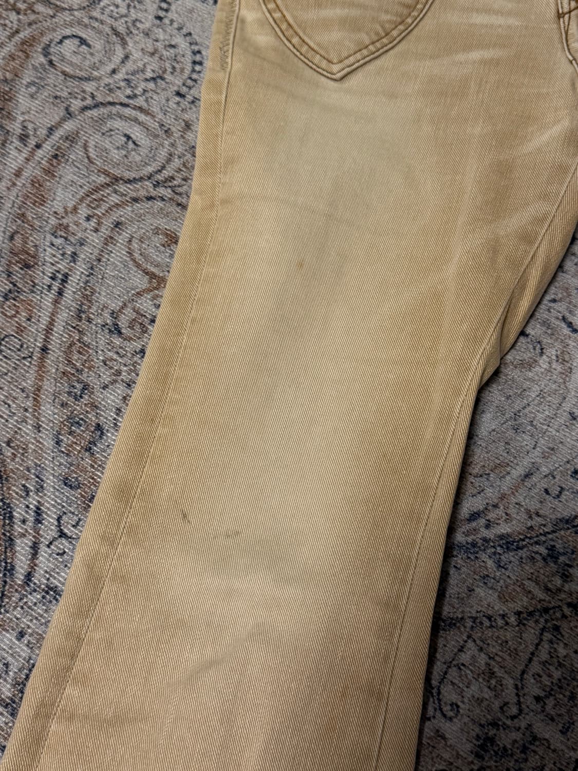 빈티지 아이보리 부츠컷 팬츠 상품이미지4