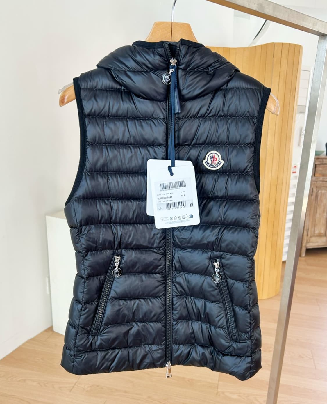 몽클레어 글리코스 패딩조끼 후드 0사이즈 L10931A00098597YG 상품이미지1