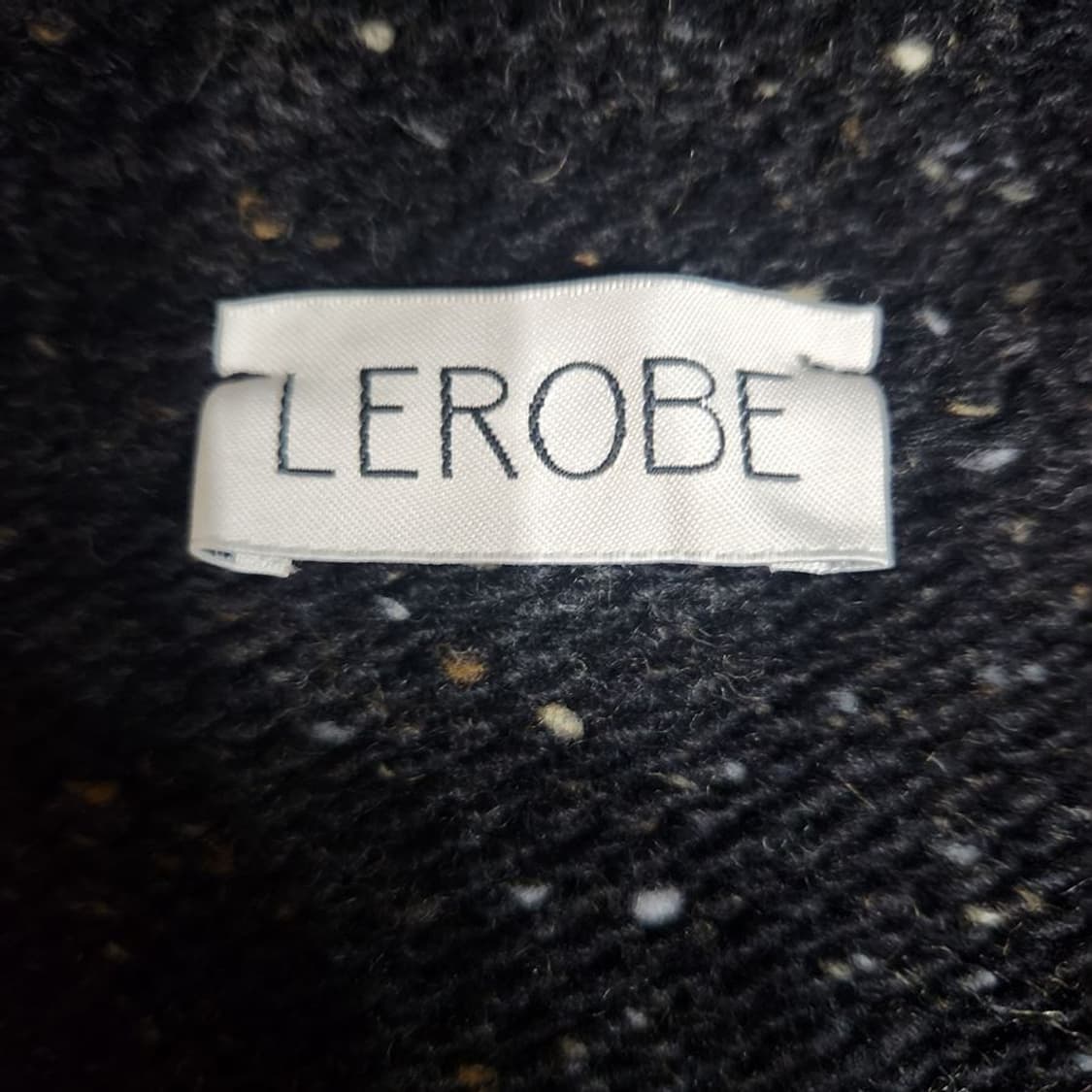 [여F]르로브(LEROBE) 블랙 울 니트 가디건[Y5C-265] 상품이미지7