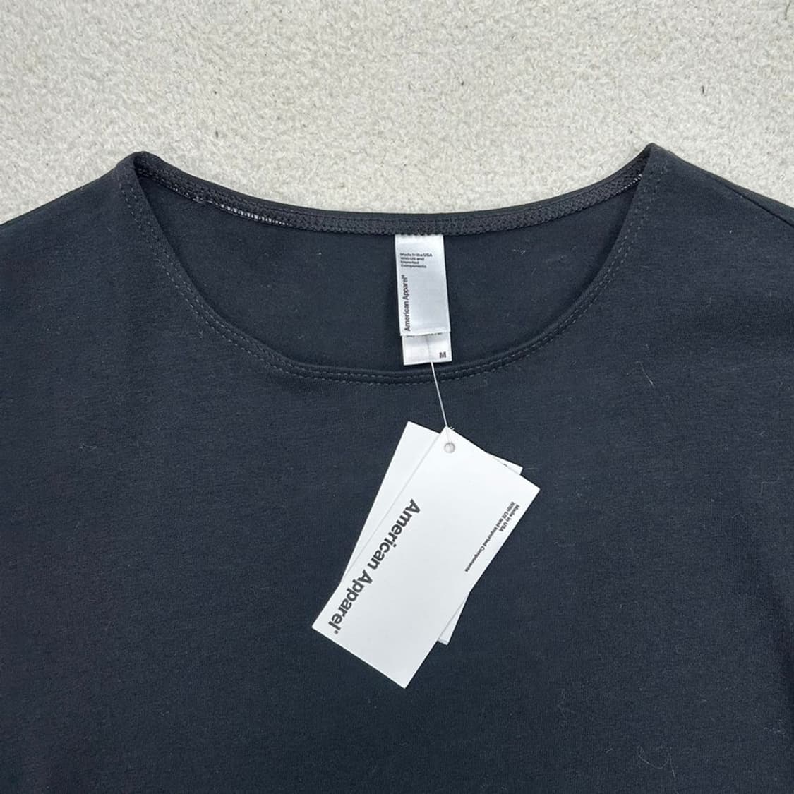 새상품 아메리칸 어패럴 블랙 롱슬리브 바디수트 M 상품이미지4