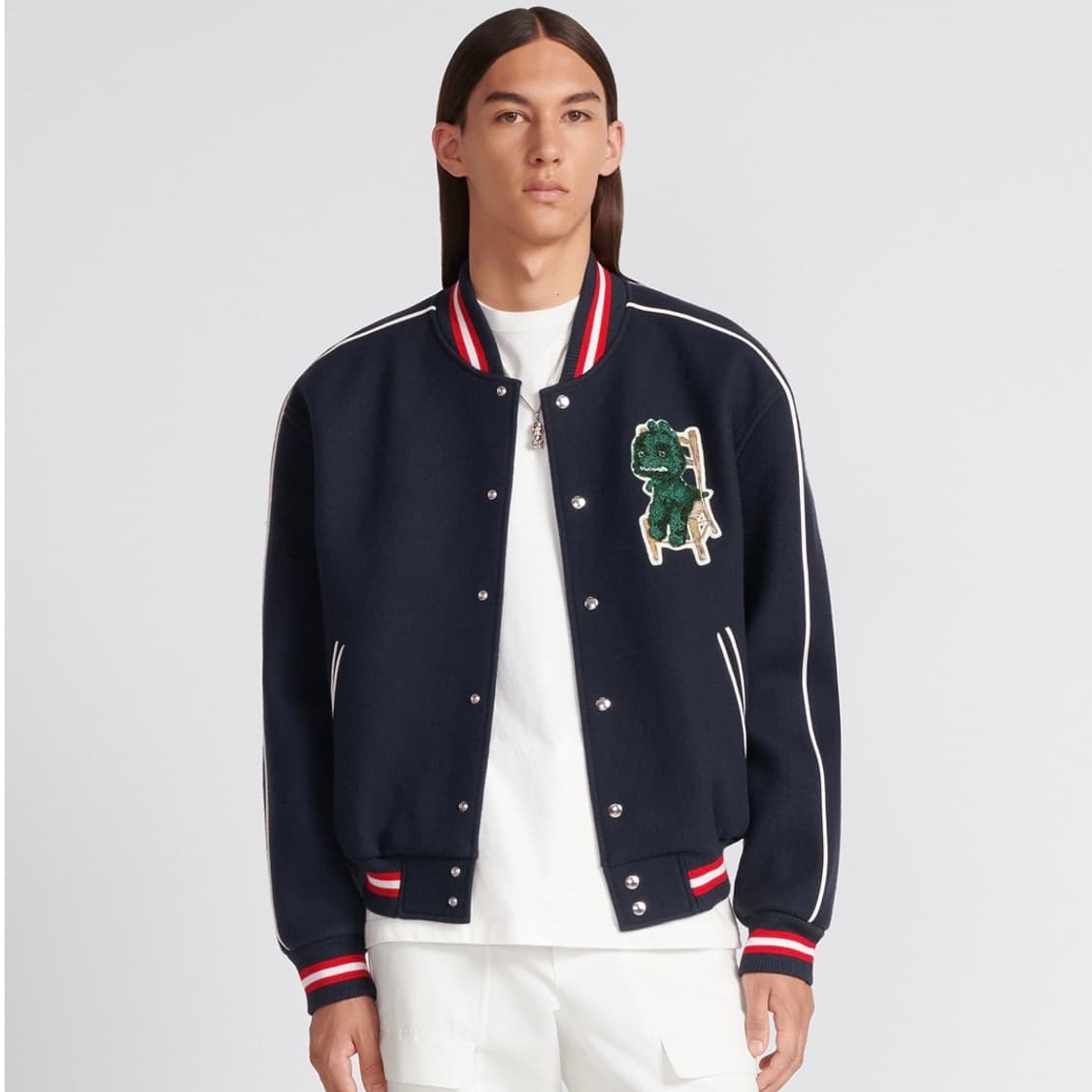 [S+급/2XL] 디올 X 오타니 워크샵 블루종 바시티 자켓 상품이미지8