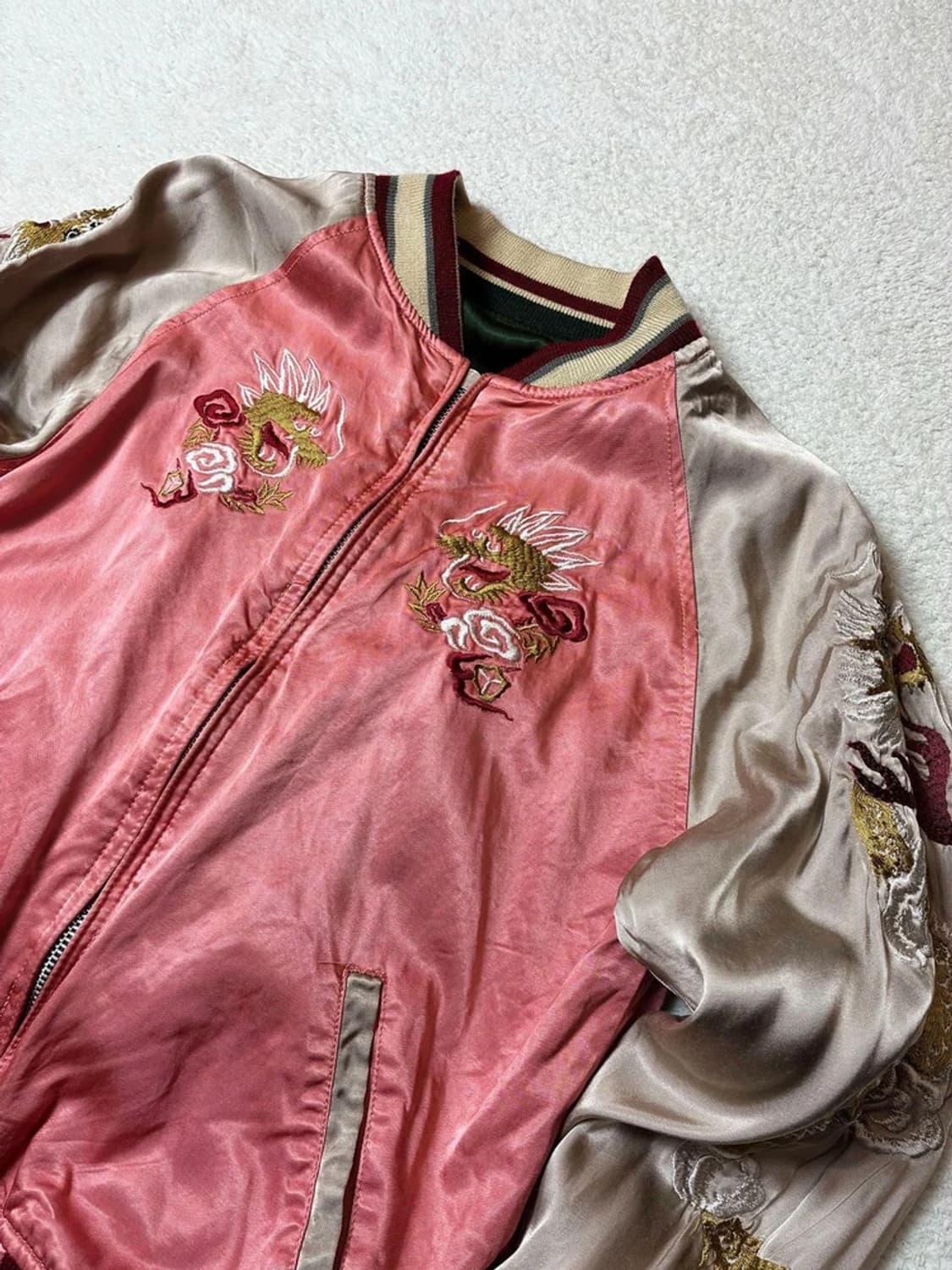 휴스턴 00's 재팬 리버시블 자수 크롭 스카잔 자켓 PN6360    상품이미지2