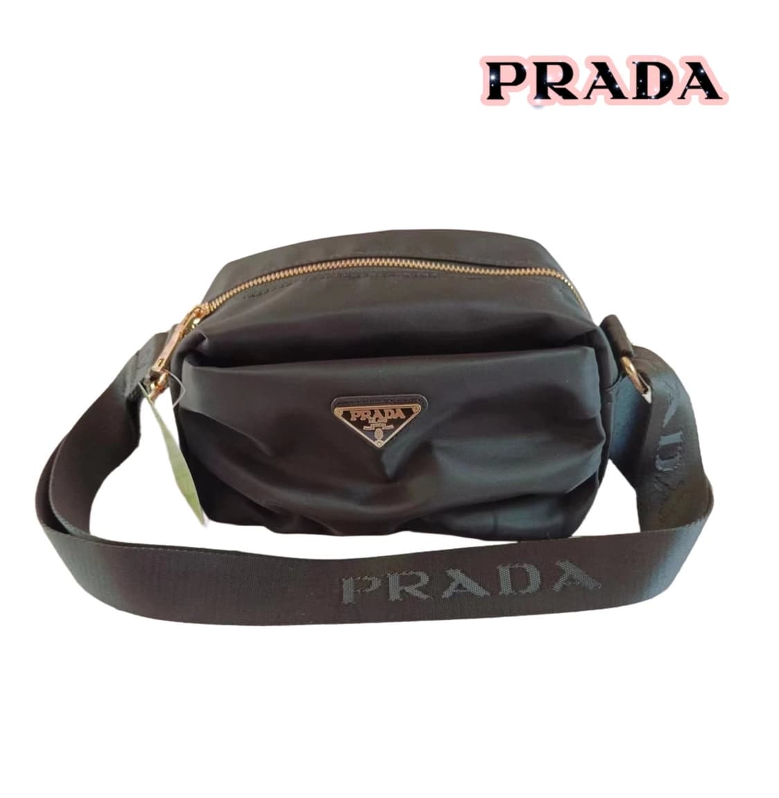 프라다뷰티 리나일론 숄더 크로스백 블랙 상품이미지7