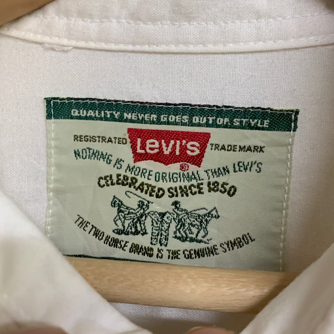 90s 리바이스 화이트탭 셔츠 남방 L 상품이미지2
