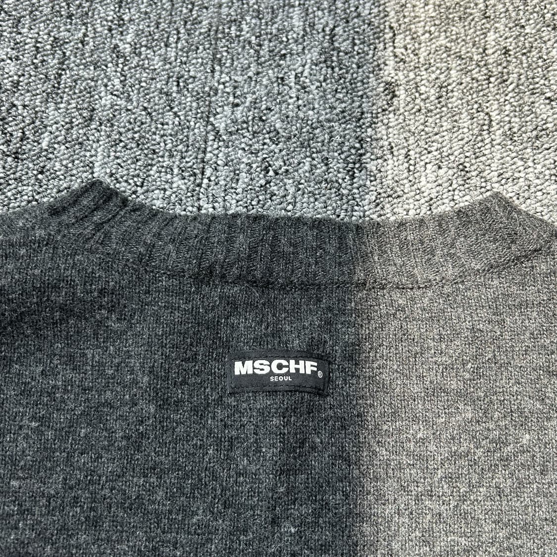 미스치프 차콜 캐시미어 니트 상품이미지4