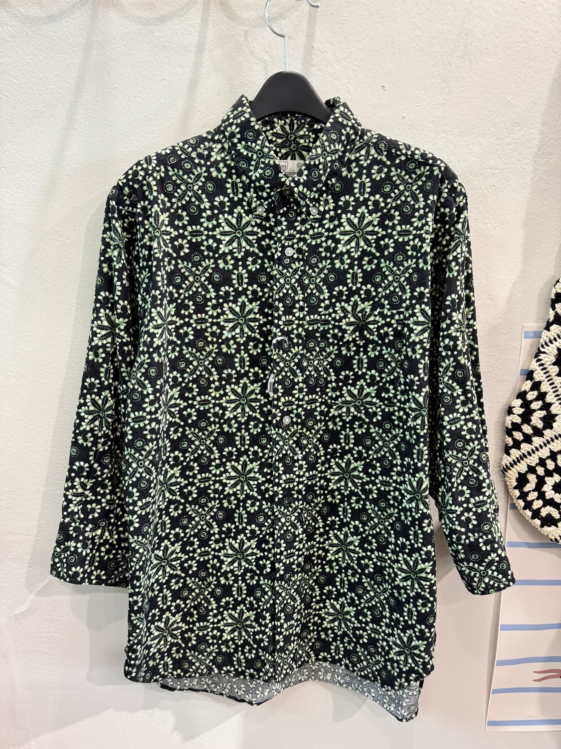 japan vintage 패턴 7부소매 린넨셔츠(레귤러핏) 상품이미지1